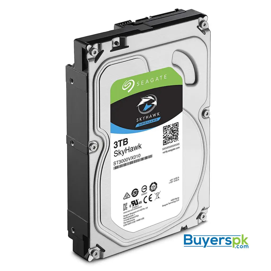 Seagate SkyHawk 3TB Surveillance Hard Drive - SATA 6Gb/s 64MB Cache 3.5-Inch Internal Drive (ST3000VX010) 3 Yrs Warranty - Hard Drive Seagate SkyHawk 3TB Surveillance Hard Drive - SATA 6Gb/s 64MB Cache 3.5-Inch Internal Drive (ST3000VX010) 3 Yrs Warranty - Hard Drive